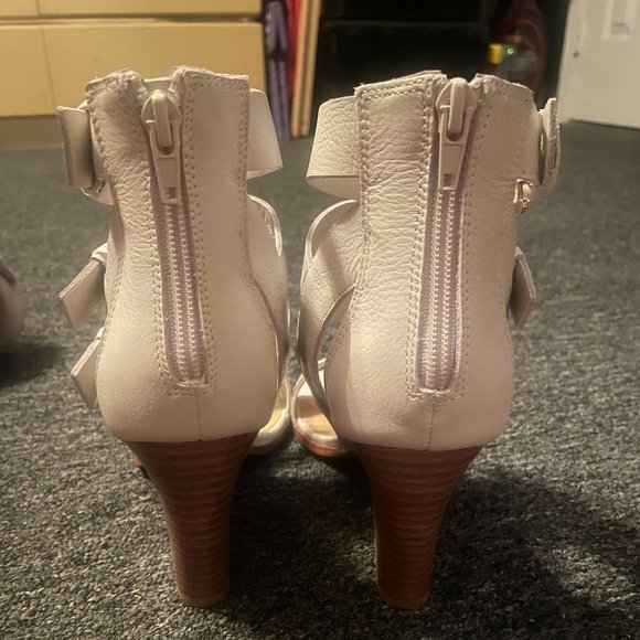 White Criss Cross Sandals - Picture 3 of 3